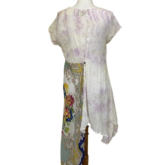 Aratta Silent Journey dress/tunic, white, small, vacation, asymmetric, breezy - Picture 4 of 7